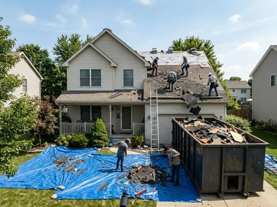 roof-replacement-debris-remova-004 — frequently asked questions, Cheapest Dumpster Rentals in Friendly, MD